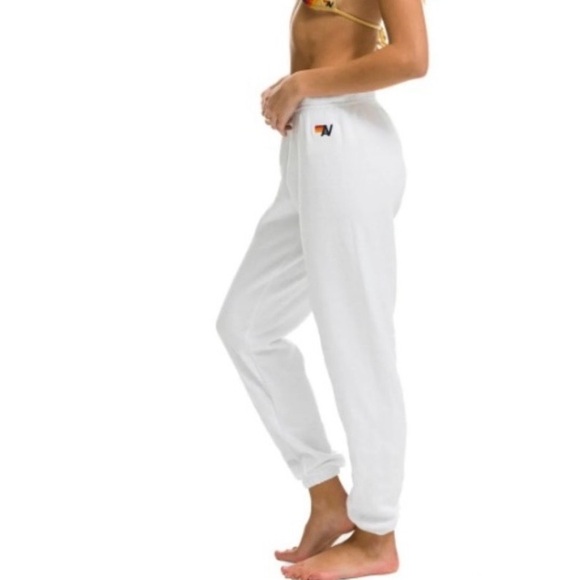 Aviator Nation white sweatpants BRAND NEW - Picture 6 of 7